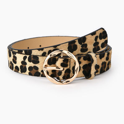 Leopard Zebra Pu Leather Belts 106cm Animal Print Belt Women