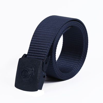 Rectangle Plastic Buckle Nylon Belt 3CM Mens Military Belt
